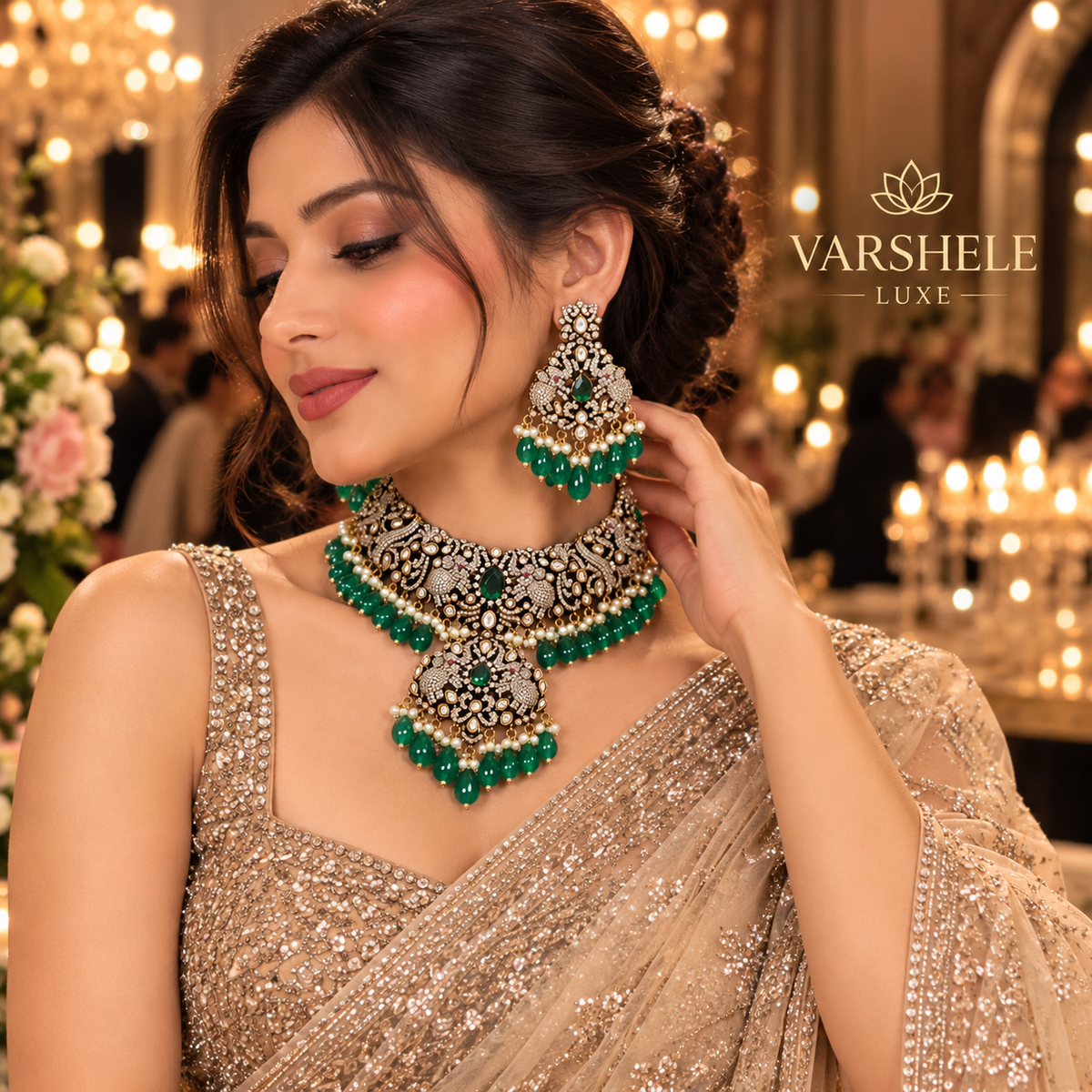 Emerald Royale Heritage Necklace Set