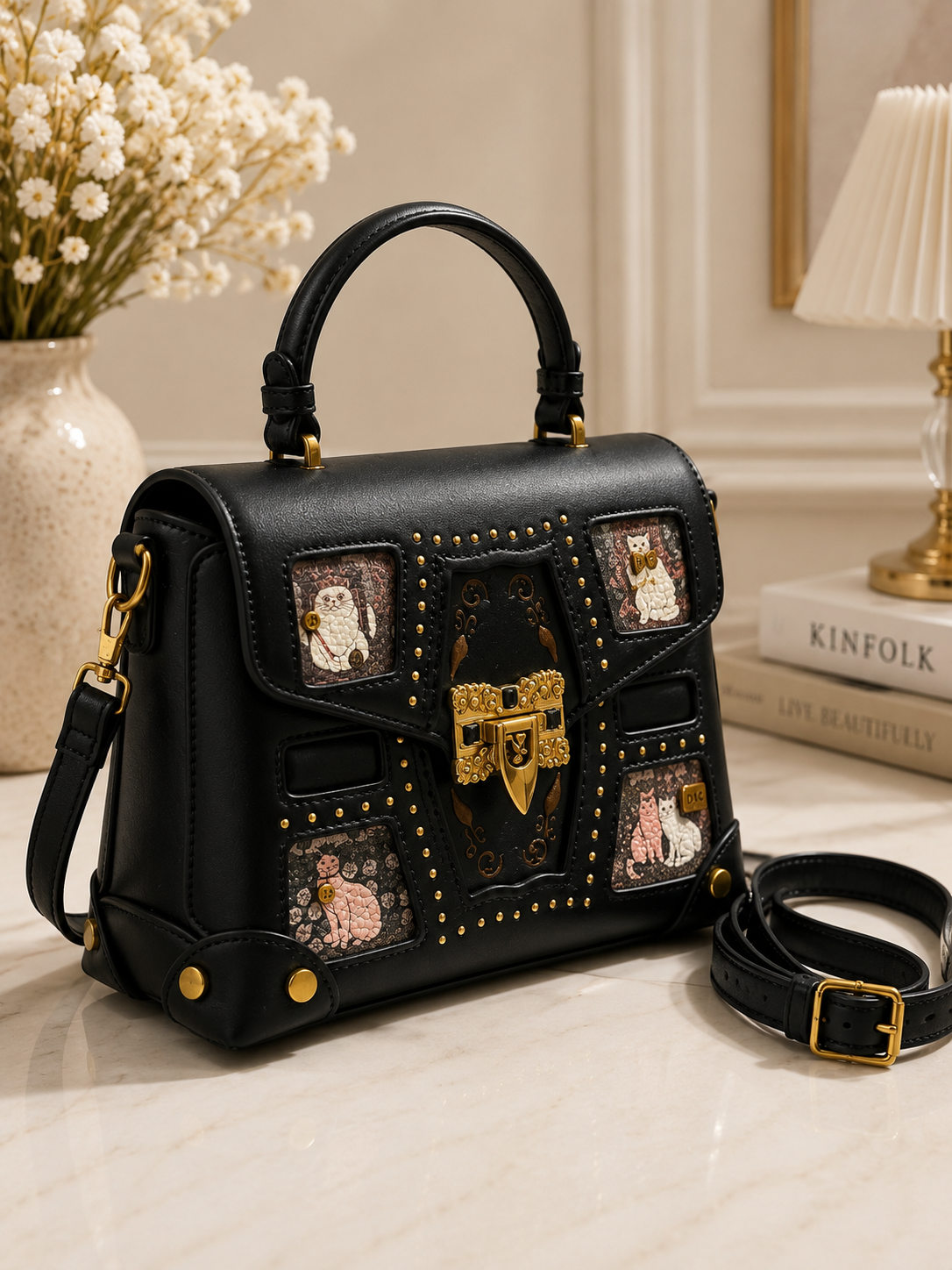 Noir Heritage Satchel