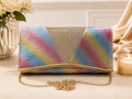 Rainbow Prism Crystal Clutch