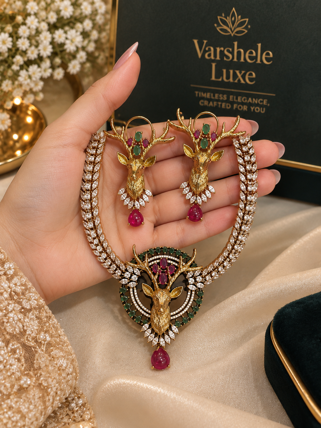 Royal Stag Elegance Necklace Set