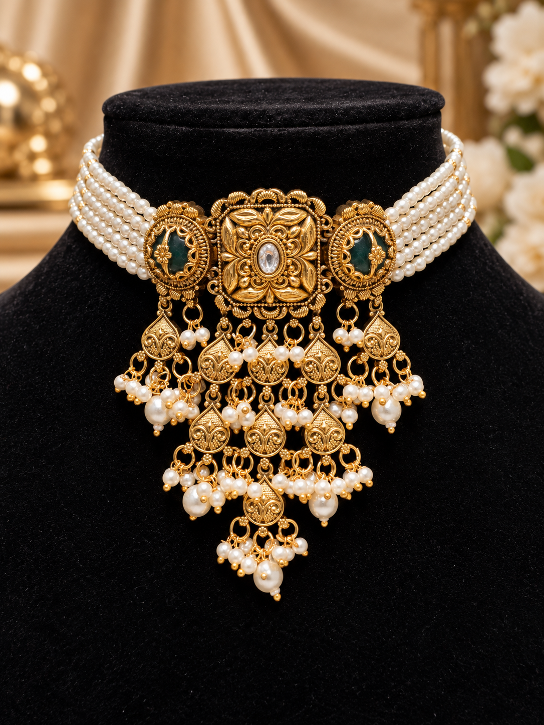 Regal Pearl Heritage Choker Set