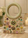 Heritage Jewel Circle Handle Bag