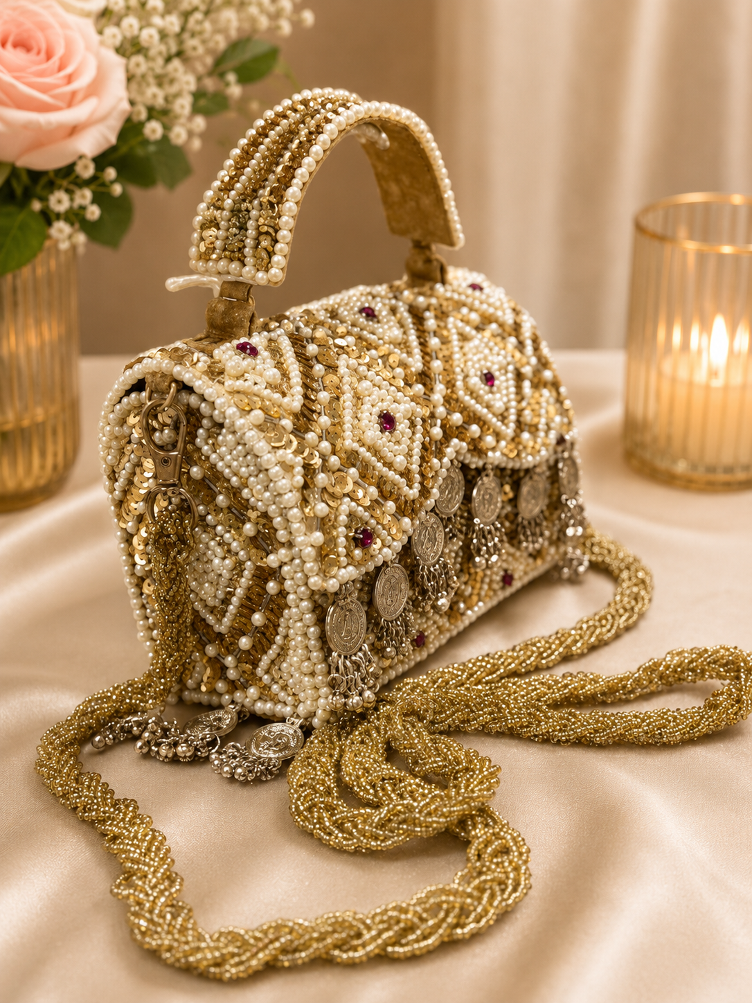 Royal Heritage Pearl party bag