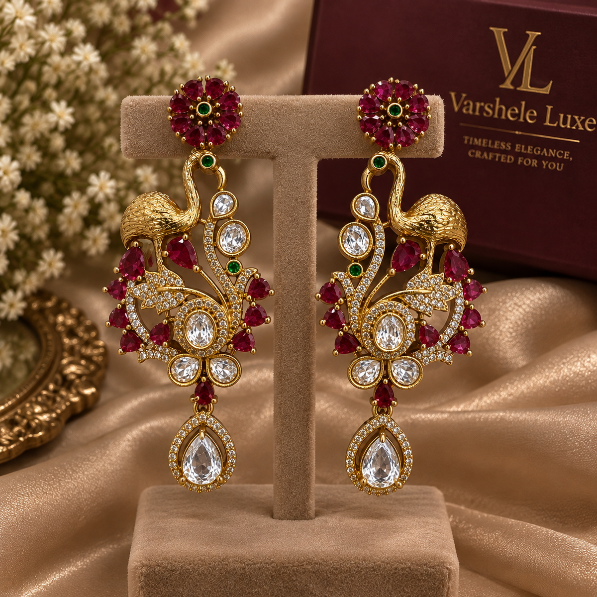 Royal Ruby Heritage Necklace Set