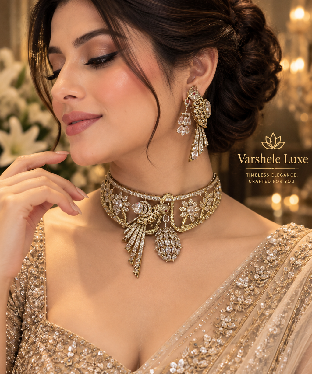 Regal Peacock Elegance Choker Set