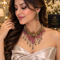 Royal Gulmohar Dancer Necklace Set