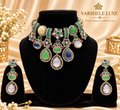 Emerald Royale Multicolor Stone Necklace Set