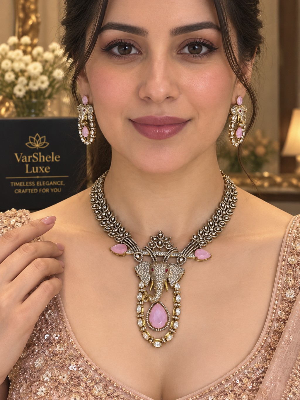 Rajsi Gajraaj Necklace Set