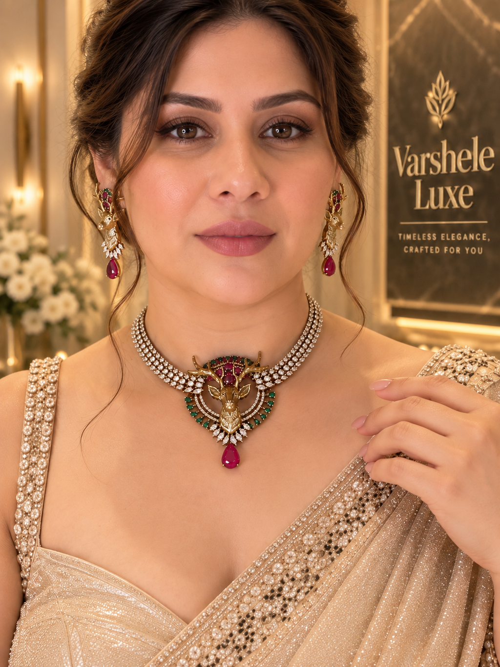 Royal Stag Elegance Necklace Set