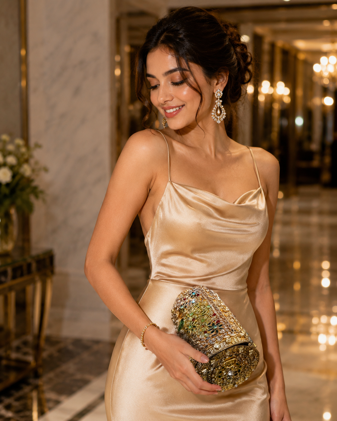 Royal Emerald Crystal Clutch