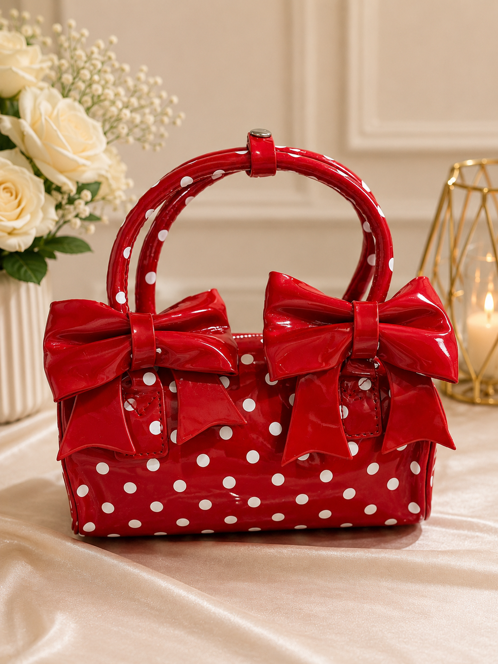 Cherry Charm Bow Handbag