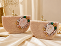 Ivory Swan Luxe Clutch