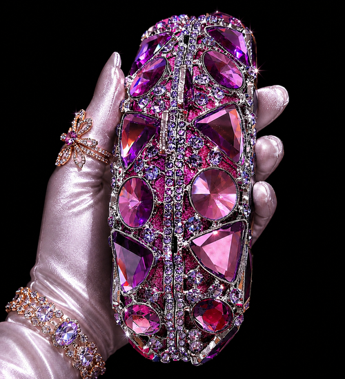 Amethyst Royale Crystal Clutch