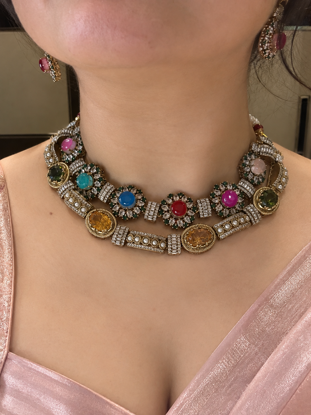 Rajsi Rang Mahal Necklace Set