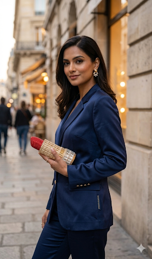 Red lipstick clutch