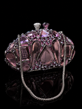 Luxury glass full rhinestones sparkling bead Crystal women wedding party evening dress clutch