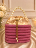 Pearl Grace bucket Clutch