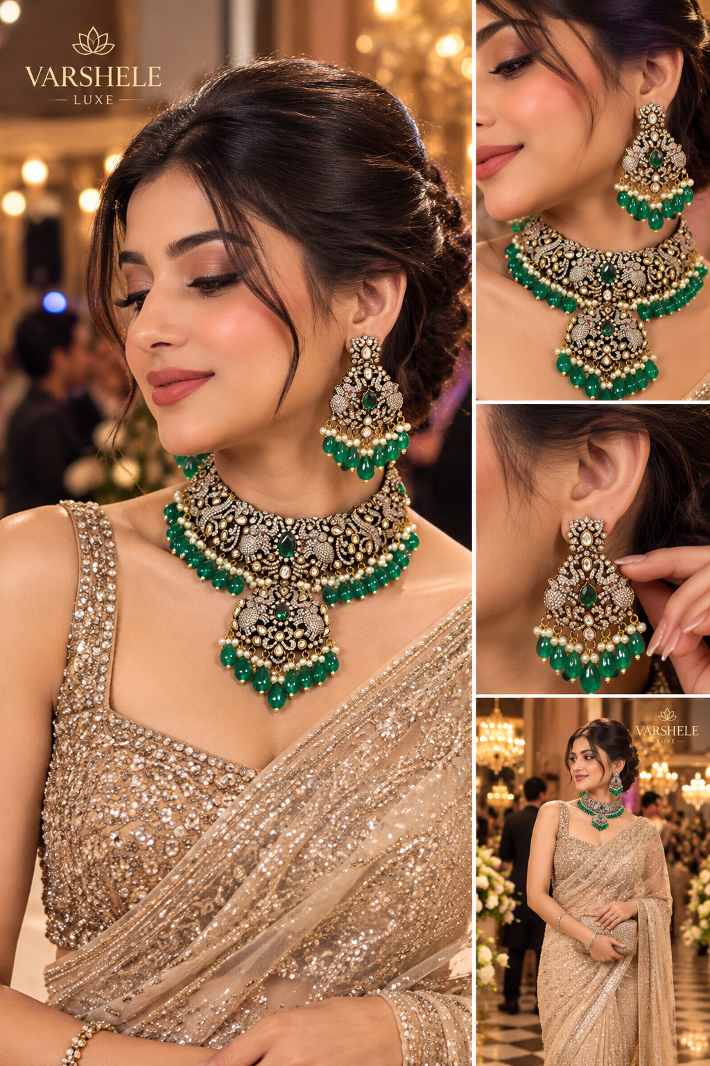 Emerald Royale Heritage Necklace Set