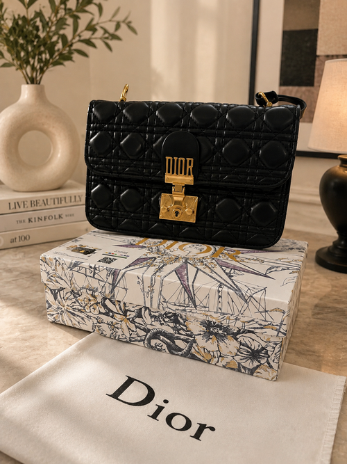 Dior black sling bag
