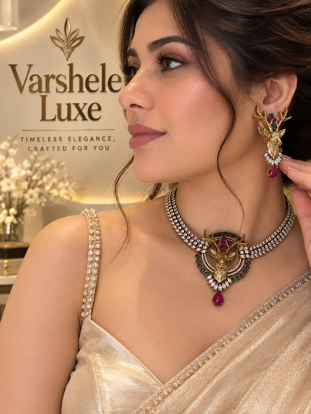 Royal Stag Elegance Necklace Set