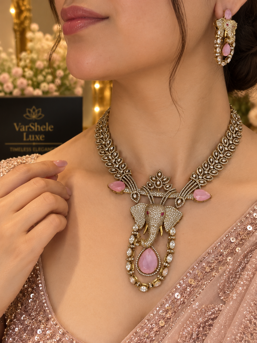 Rajsi Gajraaj Necklace Set