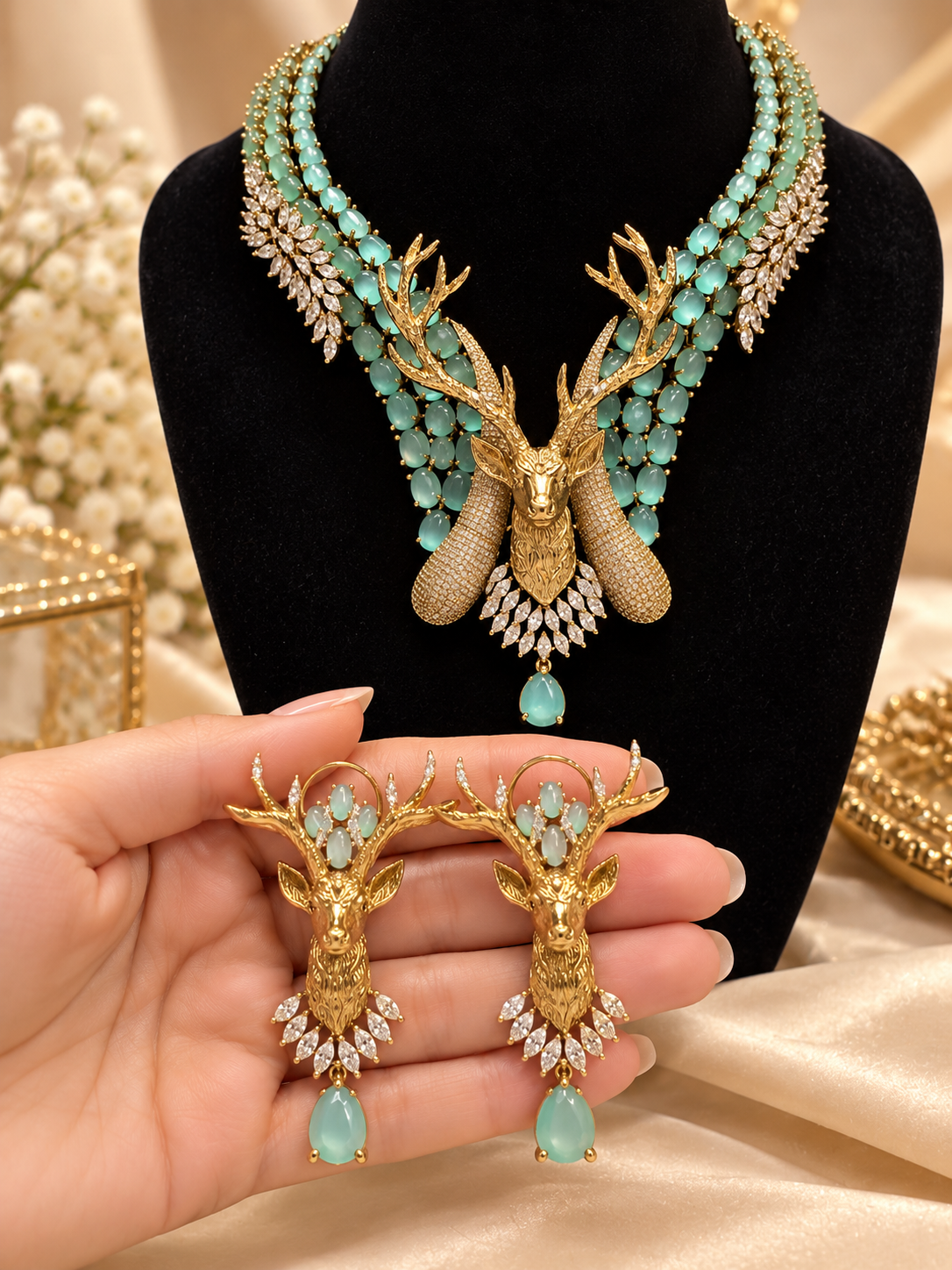 Royal Stag Mint Elegance Necklace Set
