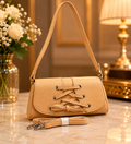 Beige hand bag
