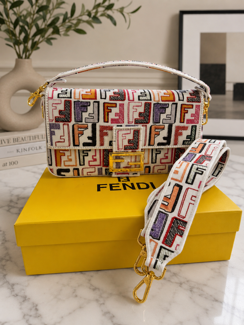 Fendi multicolour hand/sling bag