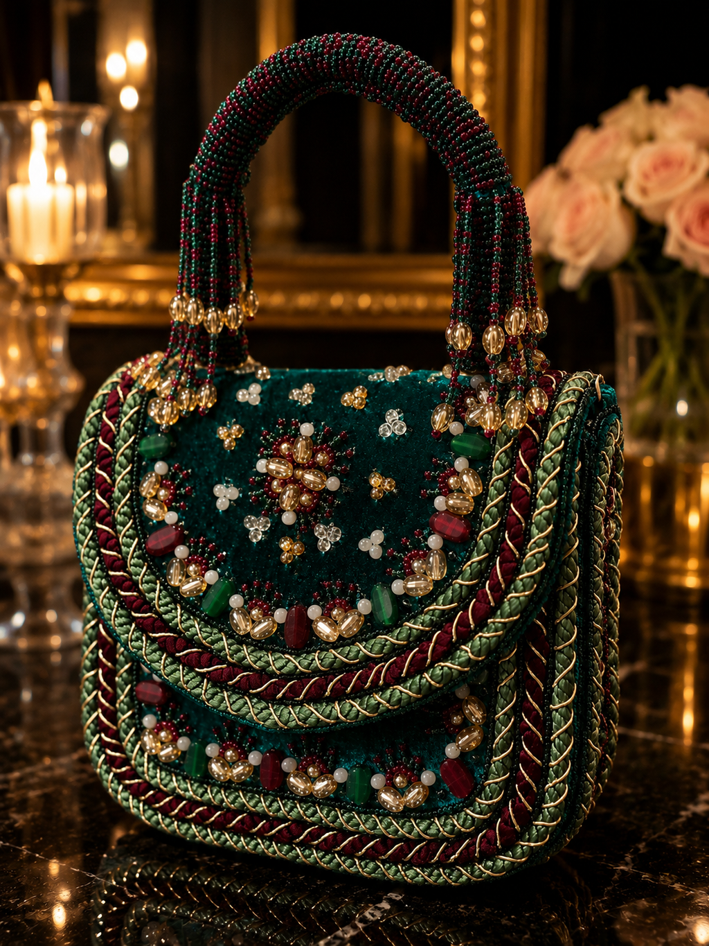Emerald Royale mini tote/ Handbag