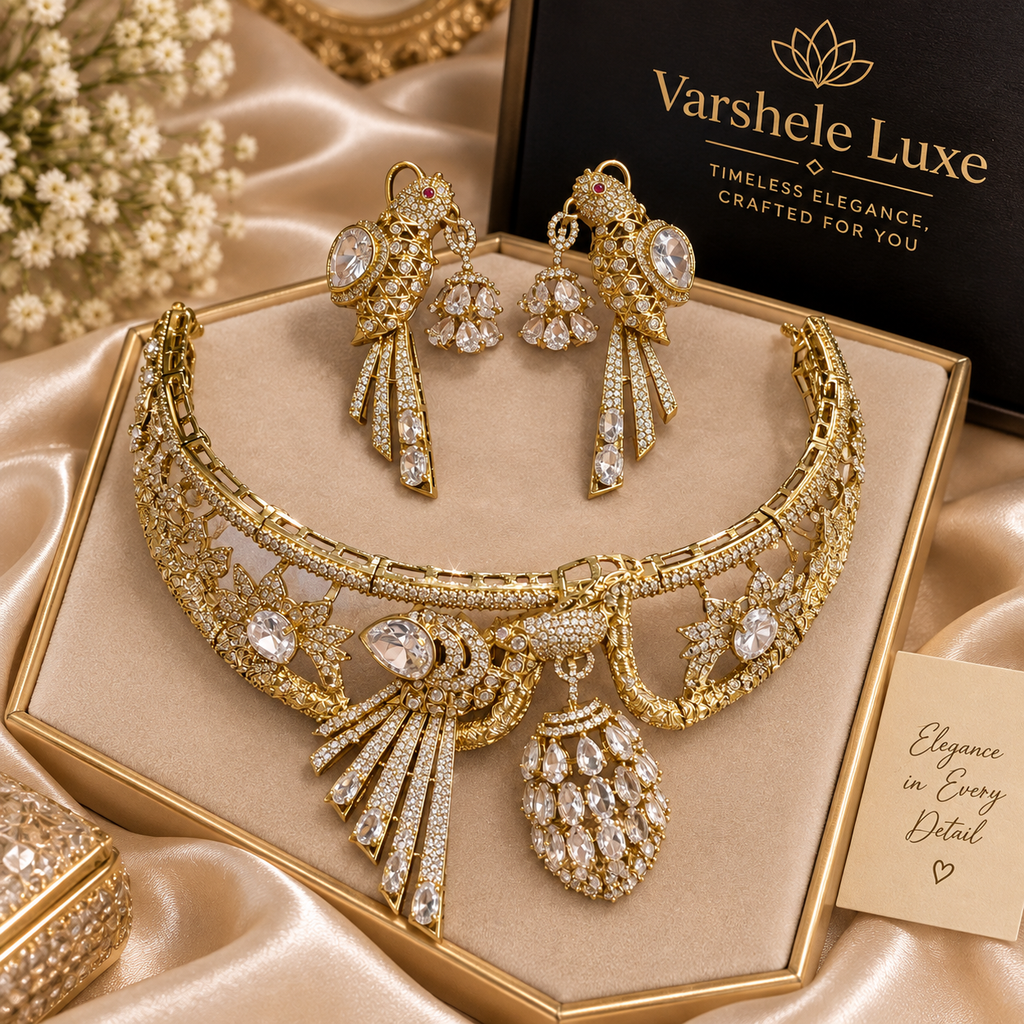 Regal Peacock Elegance Choker Set