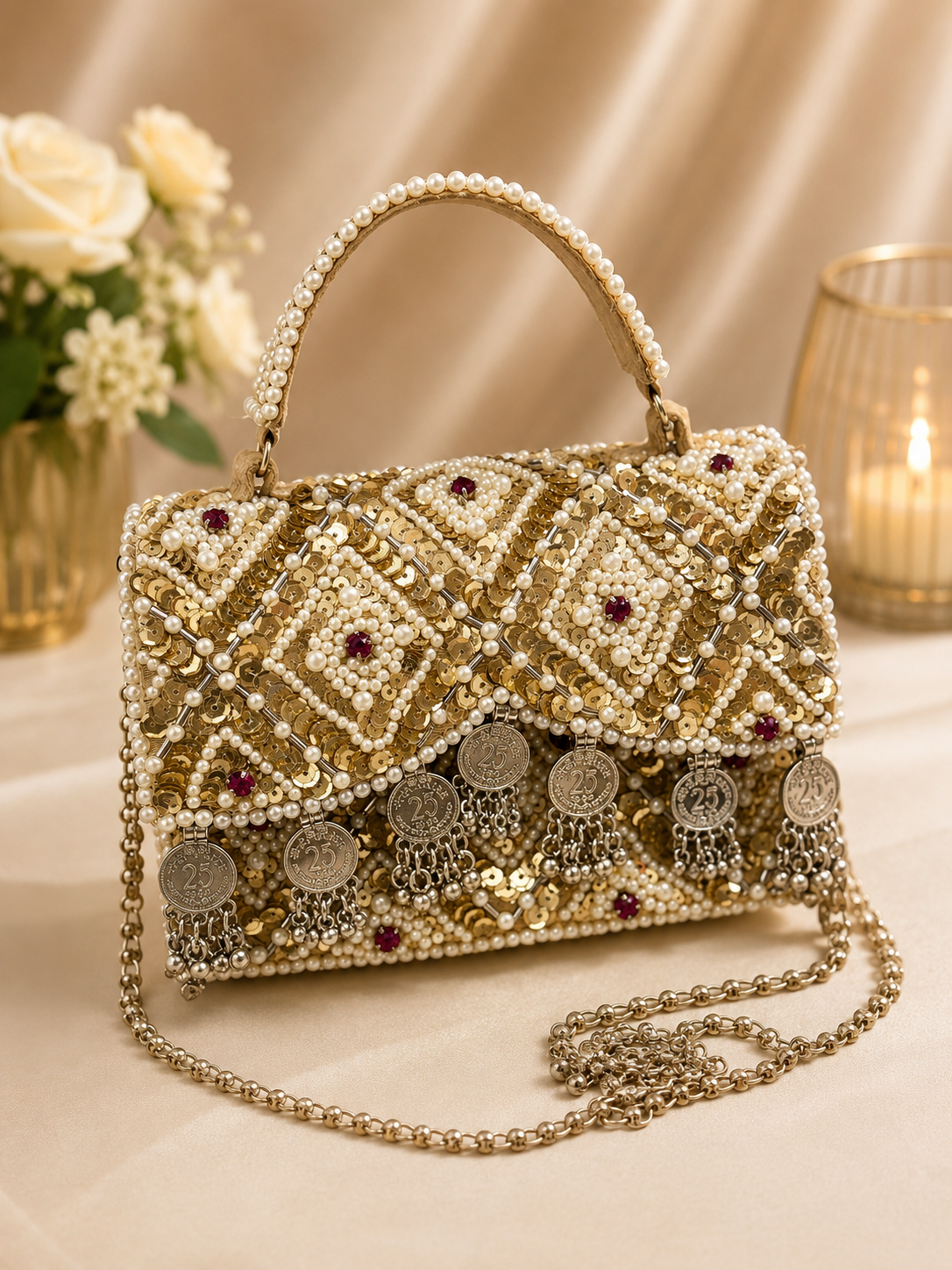 Royal Heritage Pearl party bag