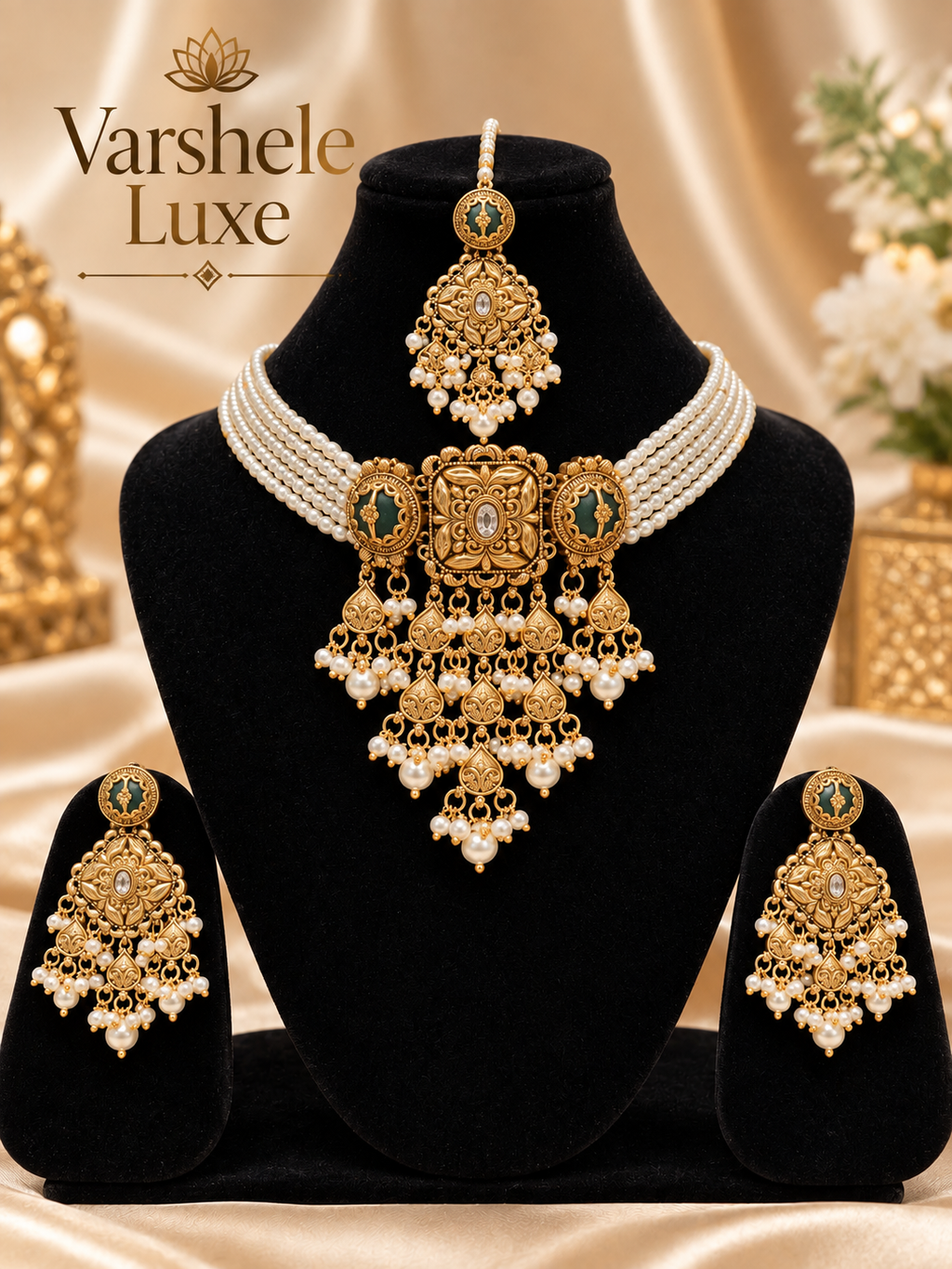 Regal Pearl Heritage Choker Set
