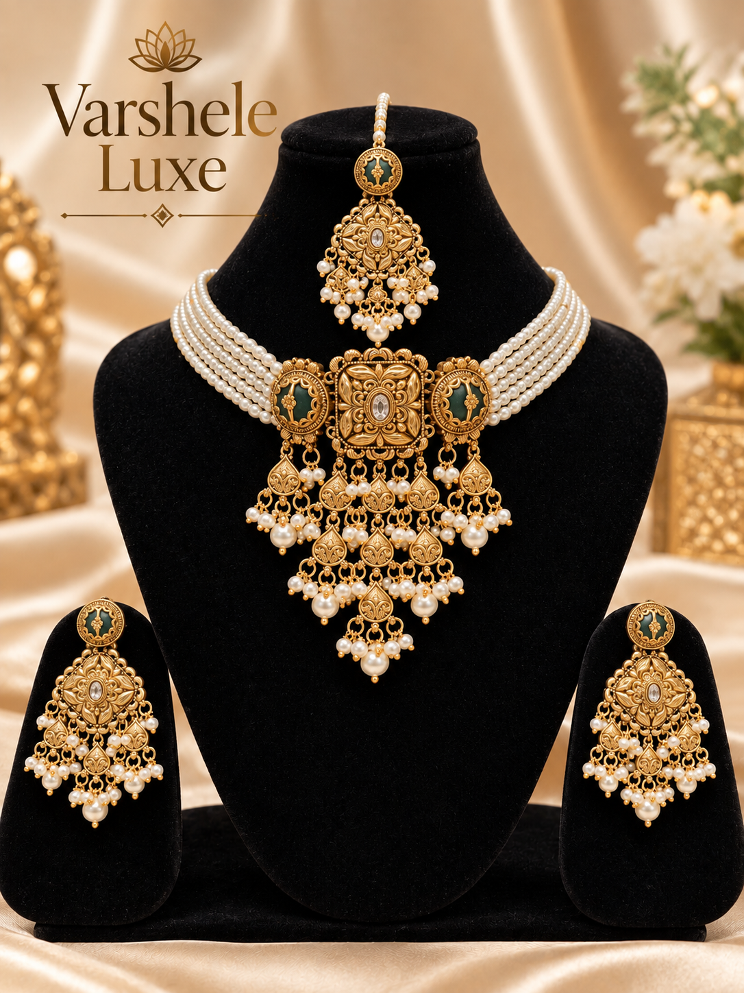 Regal Pearl Heritage Choker Set