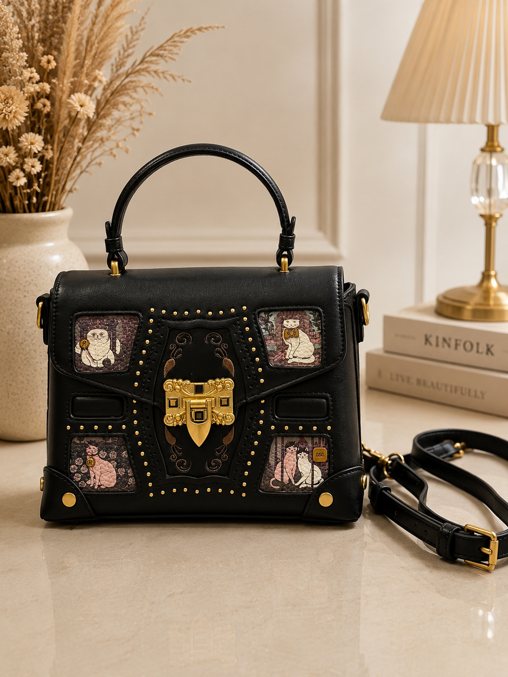 Noir Heritage Satchel