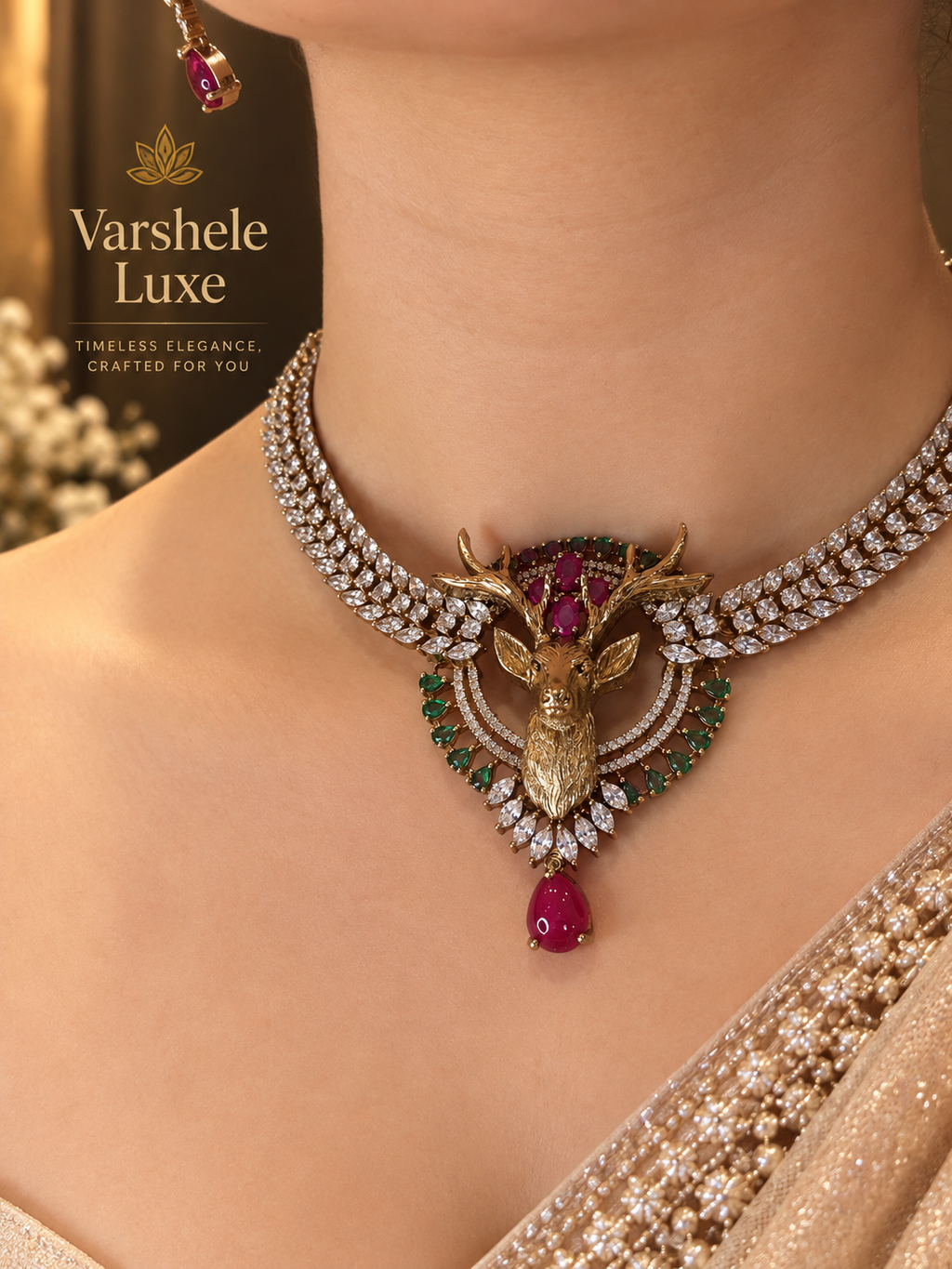 Royal Stag Elegance Necklace Set