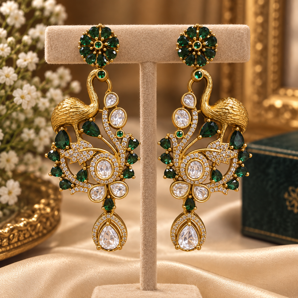 Royal Emerald Heritage Necklace Set
