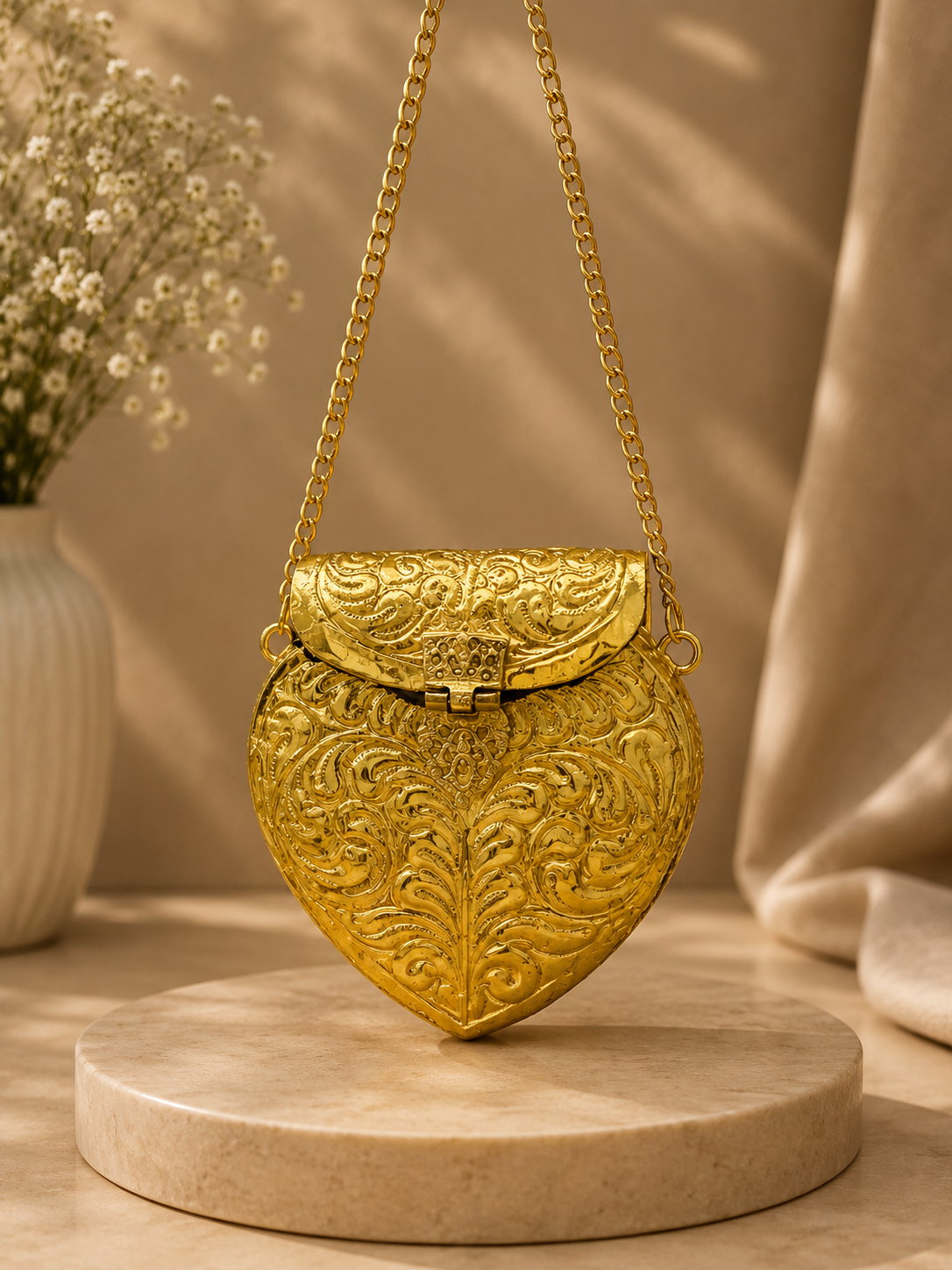 Antique Gold Mini Clutch